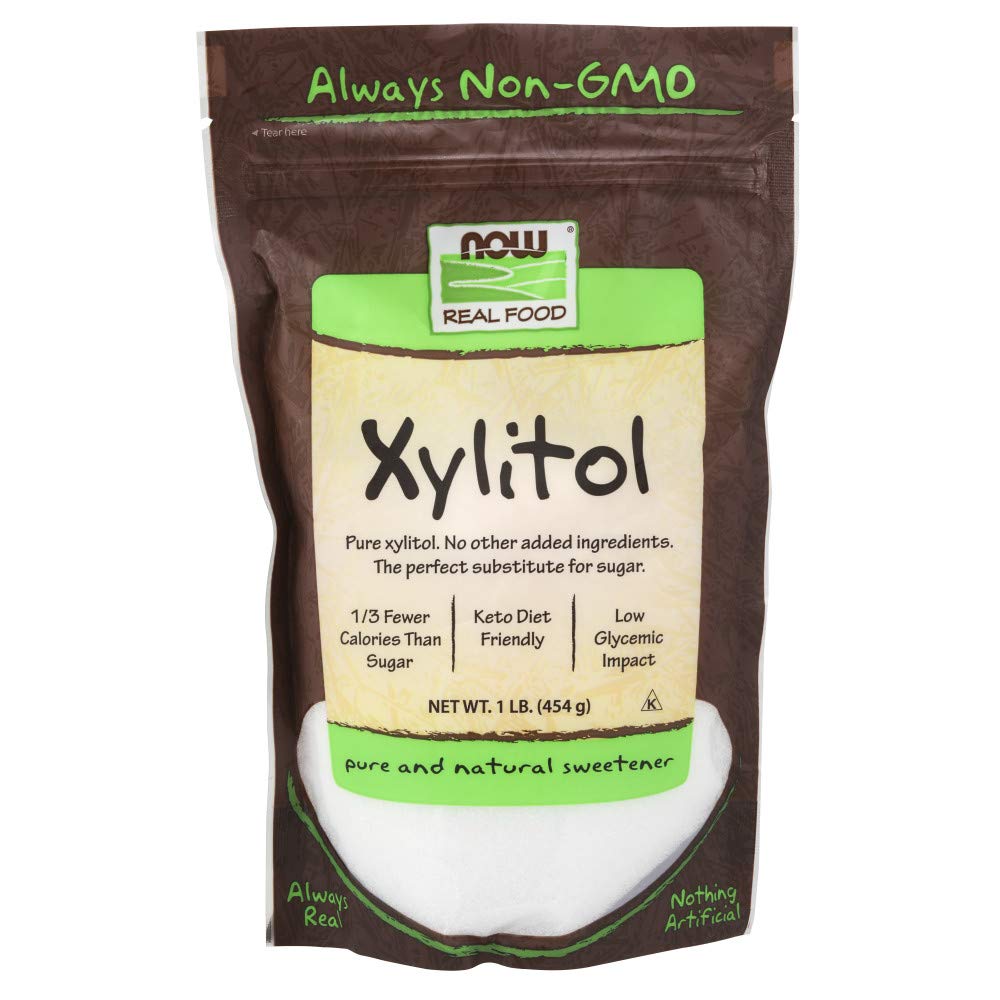 NOWFoods Xylitol Pure Sweetner, 16 Ounce Bags (Pack of 3)