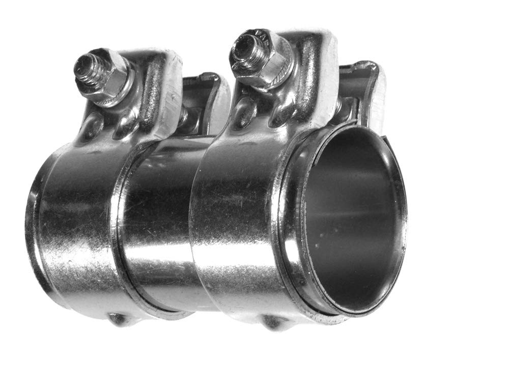 E-TECH EC004 New Model Heavy Duty Adjustable Exhaust Pipe Joiner/Connector (41-43MM, 90MM Long)