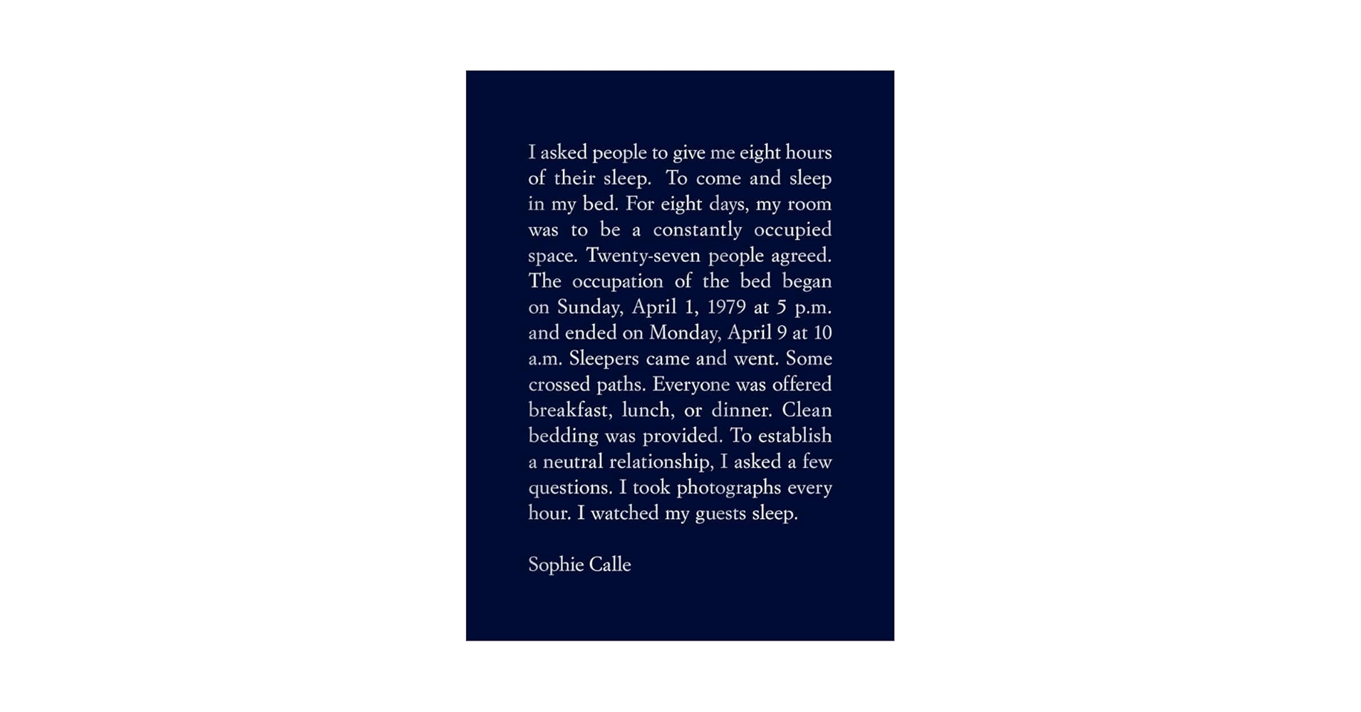 洋書 Sophie Calle: Voir La Mer Sophie Calle: Voir La Mer | Fraenkel Gallery