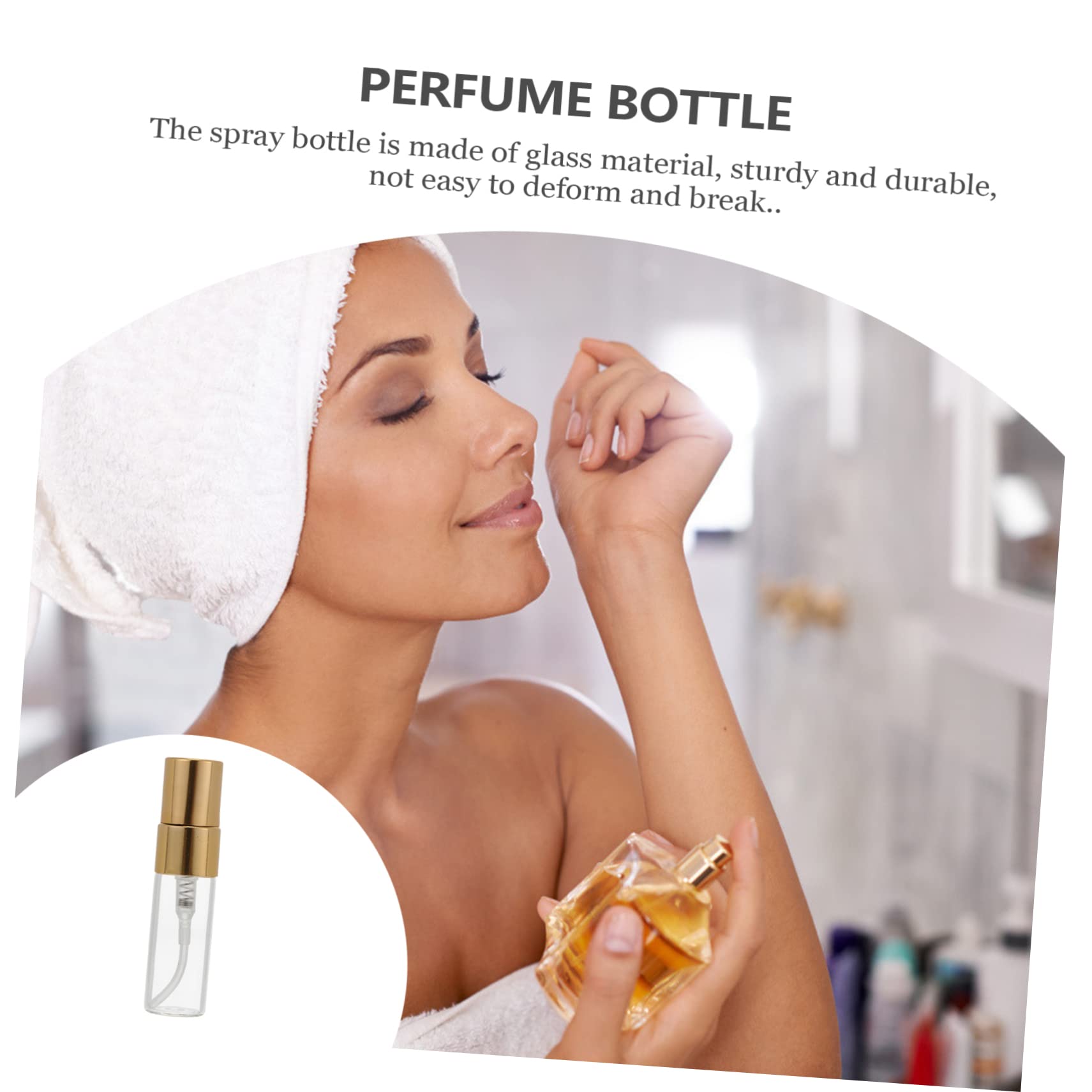 MAGICLULU 2 Set Di Flaconi Di Profumo in Da 3 Ml Contenitori Spray Da Viaggio Vuoti E Ricaricabili 20 Pezzi * 2