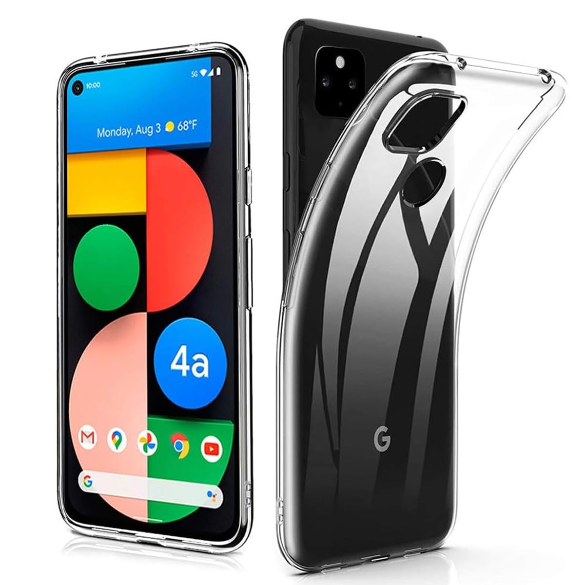 Google Pixel 4a 4G ケース クリア 黄変防止 アローズ googlE PIxel 4a カバー 薄型カバー GOogle PIxeL 4a 保護ケース TPU素材 Google Pixel 4a 用の スマホケース 米軍MIL規格取得 すり傷防止 耐衝撃 2重構造
