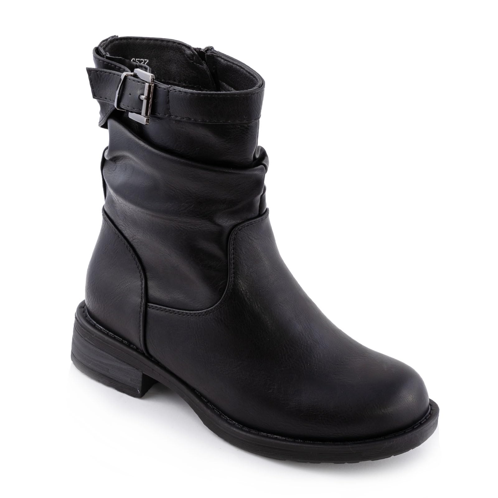 Toocool Zapatos mujer botas biker bajas motociclista casual hebilla G527