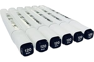 6 Pcs Black Alcohol Markers Set: Unveil Your Artistic Potential