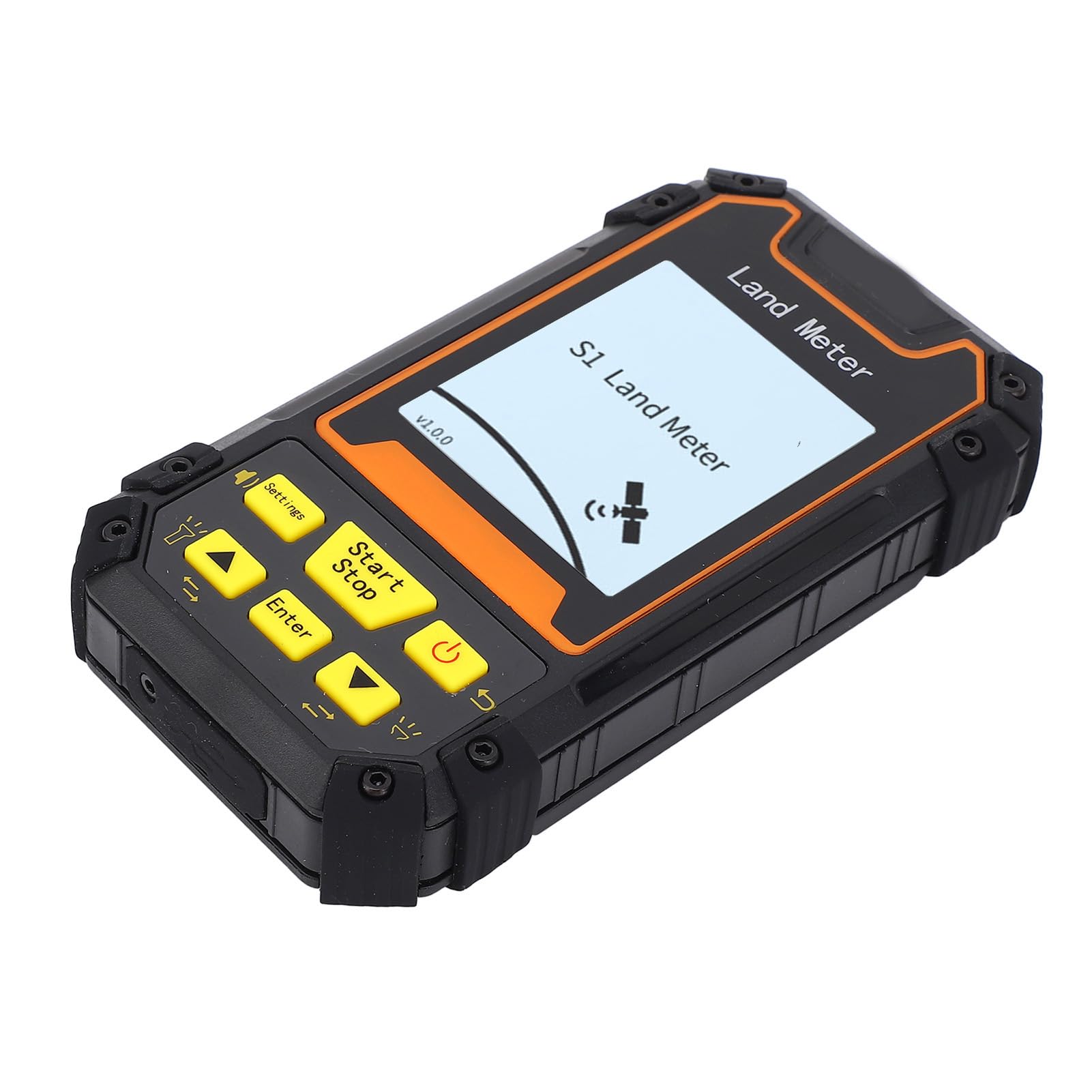 Fafeicy Land Vermessungsmesser, GPS GNSS -Grundstückstester mit 2,4 Zoll Schwarzem Weißem Bildschirm für die Distanzmessgrößenaufnahme von Ackerlandflächen