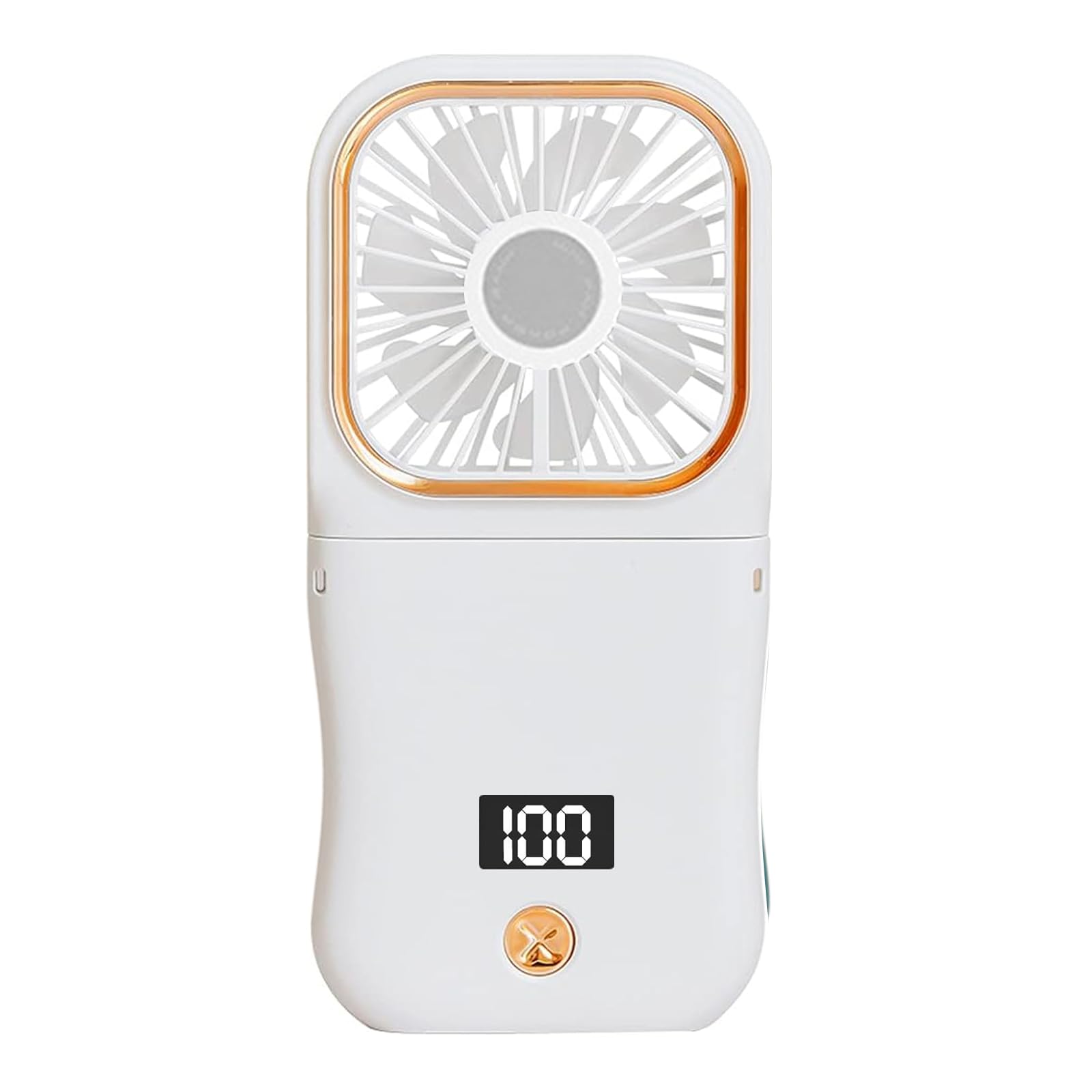 Maxtonser Portable Handheld Fan,Rechargeable Hand Fan, Builtin 3000mAh Battery Fan,USB Foldable Fan, Pocket Fan with Mobile Power