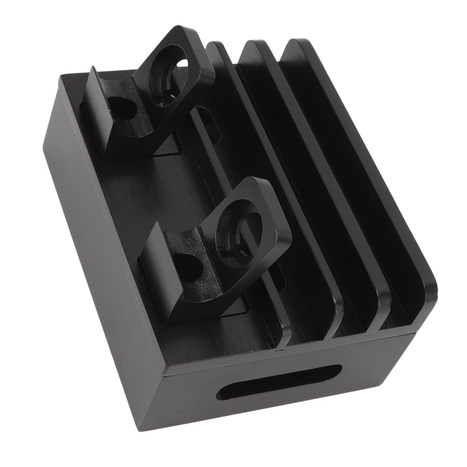 Caricatore da Tavolo in Bambù Naturale 5 Porte Organizer (BLACK)