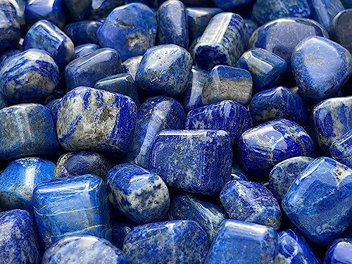 Image of GAF TREASURES 1 /2 LB Lapis Lazuli Tumbled Stones, Polished Lapis Lazuli Gemstone, Lapis Lazuli Healing Crystals (Lapis Lazuli)