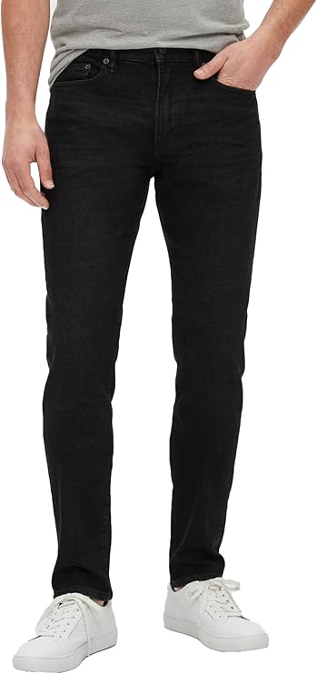 GAP Men's Slim Taper Fit Denim Jeans - Washed Black