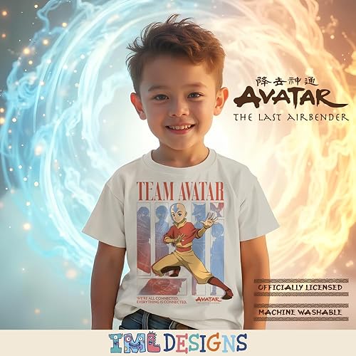 Miniatura 4 de Nickelodeon Paquete de 2 camisetas para niños Avatar y Airbending para niños