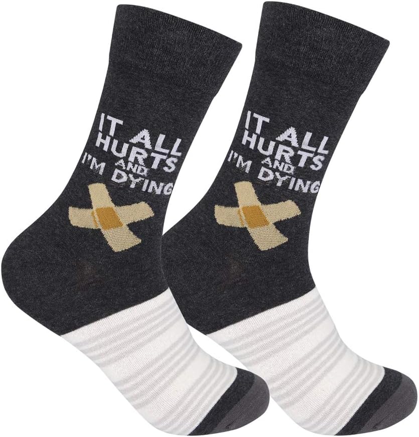 Funny and Crazy Socks with Sayings - Novelty Gifts for Men, Women, Teens