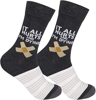 FUNATIC Funny and Crazy Socks with Sayings - Novelty Gifts for Men, Women, Teens