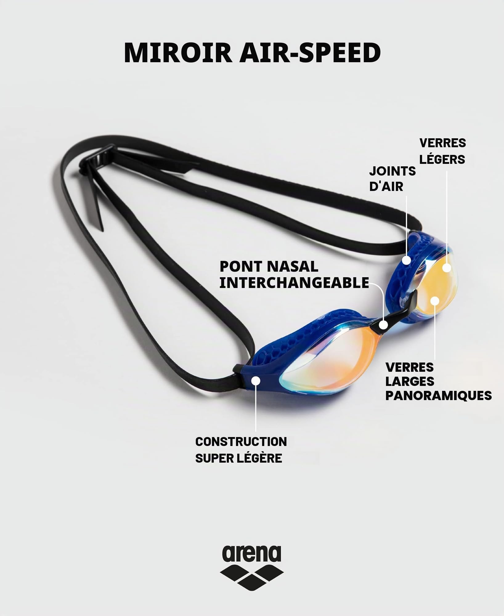Arena Air-speed Mirror Lunettes Mixte