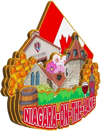 Miniatura 2 de Niagara-on-The-Lake Ontario Canadá imán para nevera imán de madera 3D monumentos de viaje coleccionables, decoración hecha a mano -2207