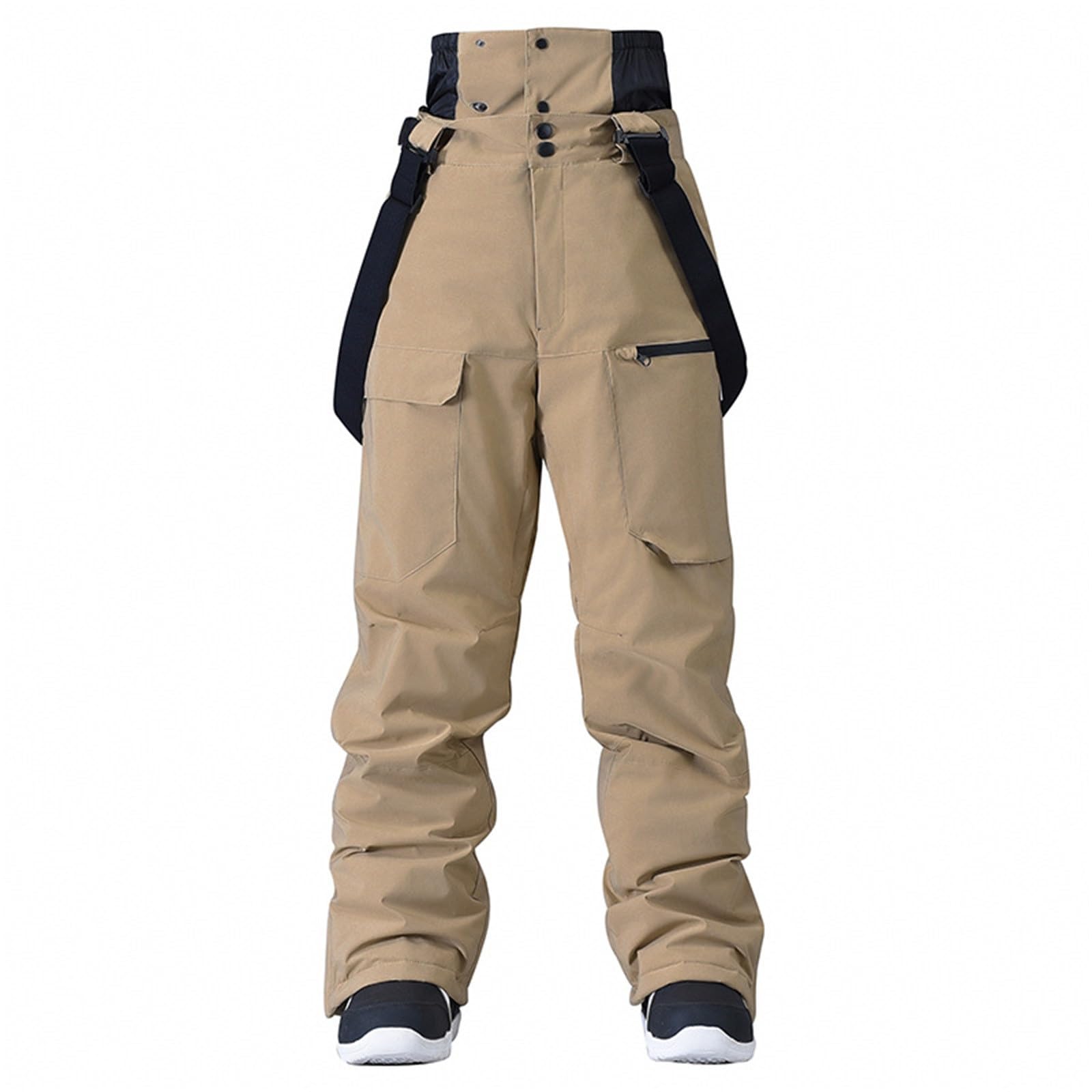 Pantaloni Sci Uomo Impermeabile Antivento Pantalone Staccabili Snowboard Neve Pantaloni Outdoor Comodi Softshell Attrezzatura da Trekking per Lavoro, Arrampicata, Pesca, Equitazione Moto
