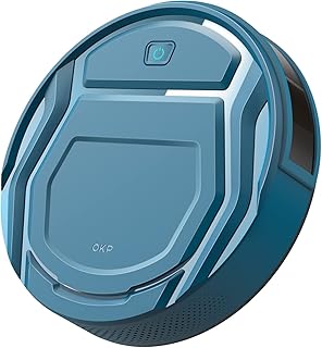 OKP Robotic Vacuum Cleaner, WiFi/App/Alexa, Robot Vacuum Cleaner with Schedule, Accurate Obstacle Crossing, Self-Charging, Slim Design, Quiet, Perfect for Hard Floors, Pet Hair, Carpets