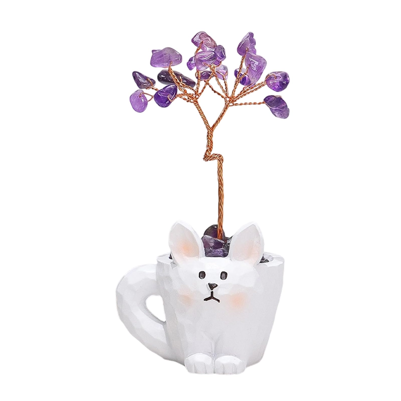 Natural Crystal Stones Bonsais Tree Money, Feng Shuis Decors for Home and Desk Ornament Gift Feng Shuis Natural Quartzs Money
