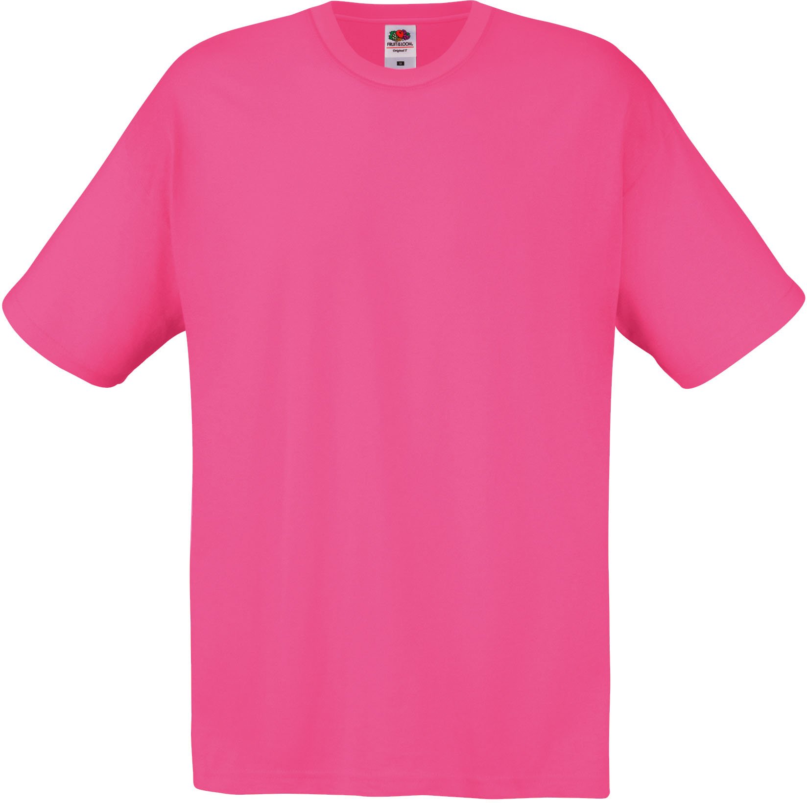 Fruit of the Loom Men's Original T. T-Shirt, Fuchsia, Large