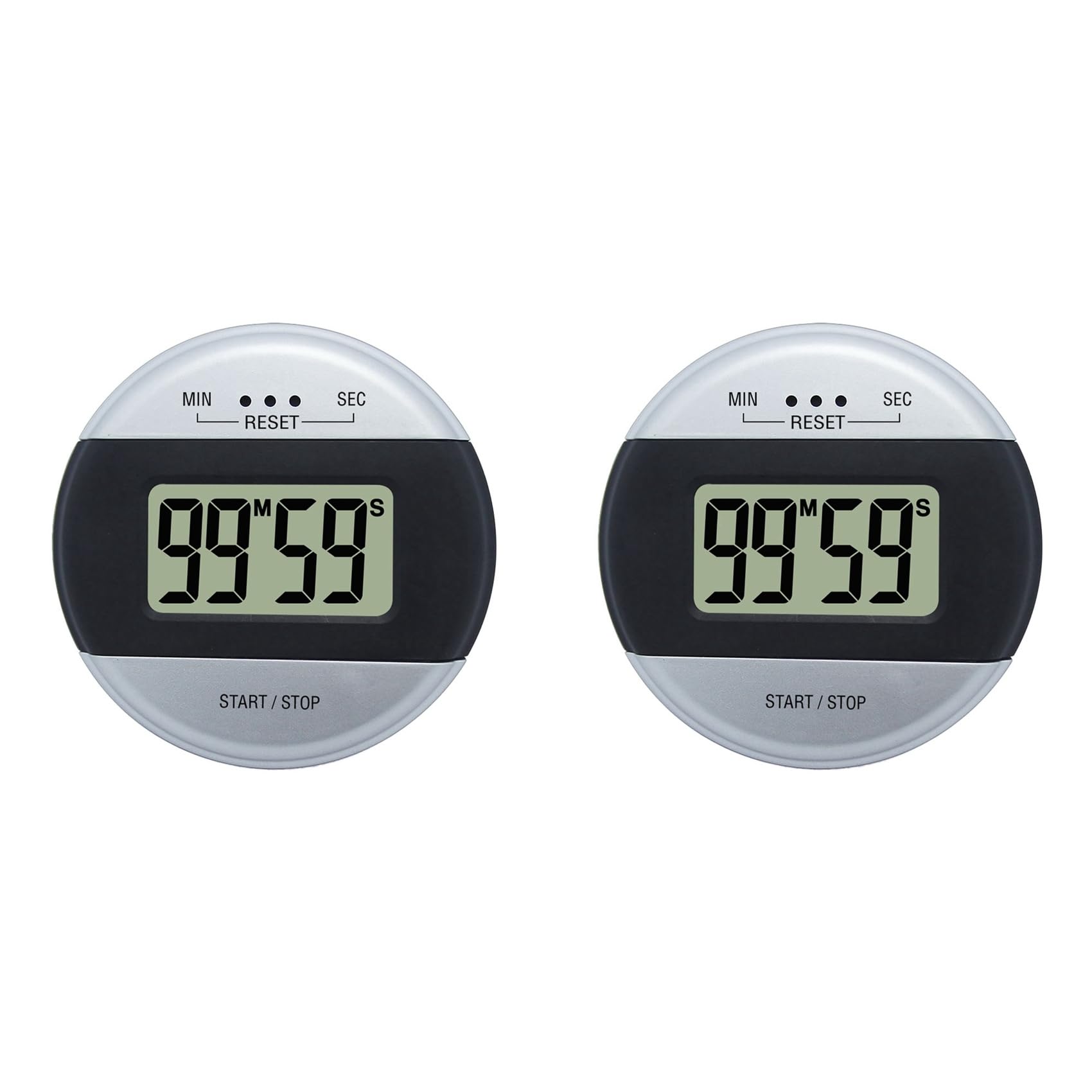 Aundhegrtt 2X Digital Kitchen Timer - Magnetic Count Direct Entry Cooking Timer, 99 Mins 59 Secs, for Cooking,Exercise,Games