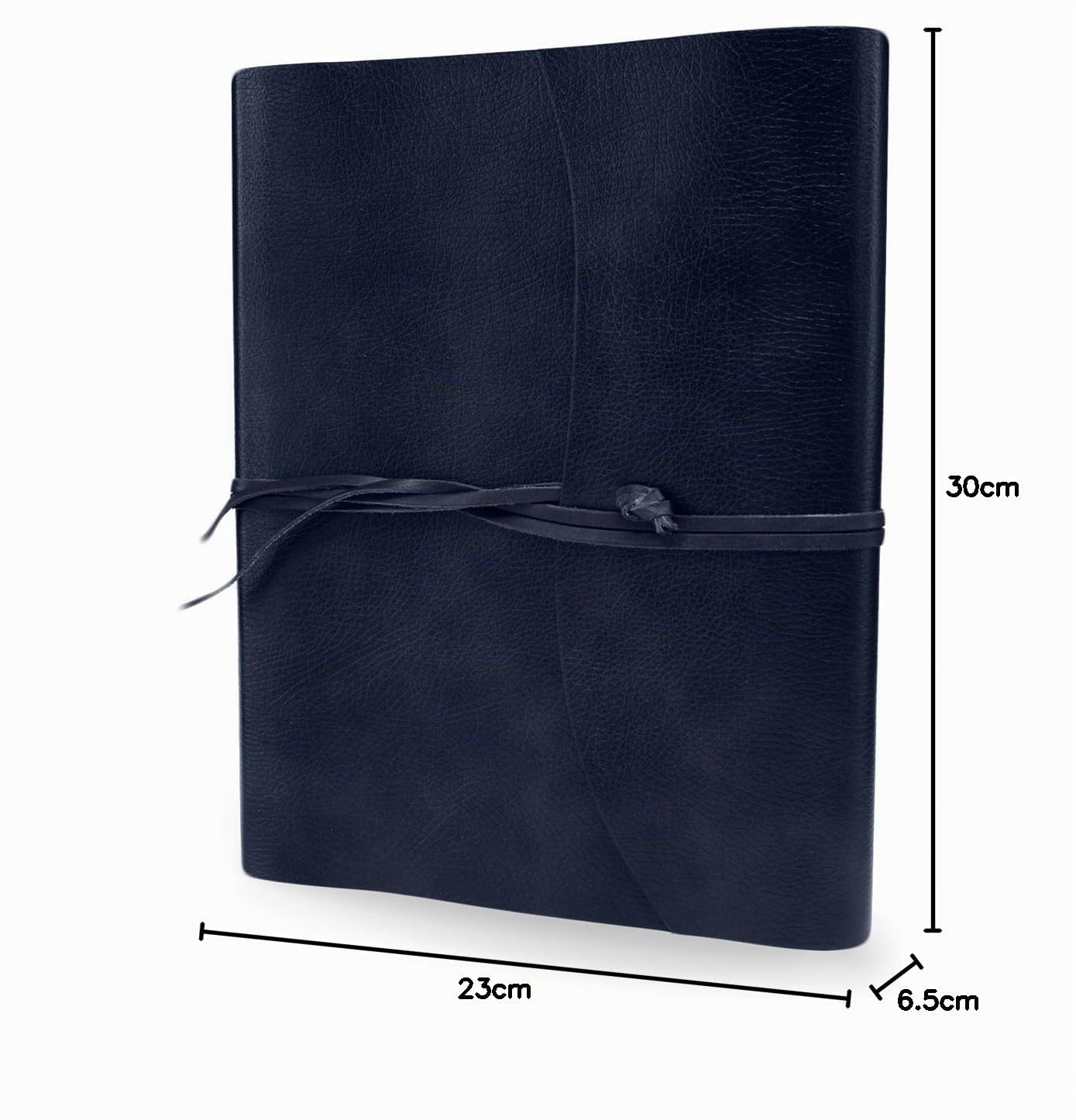 Tivoli Fotoalbum aus recyceltem Leder, Handgearbeitet in klassischem italienischem Stil, Geschenkschachtel inklusive, A4 (23x30 cm) Ozean