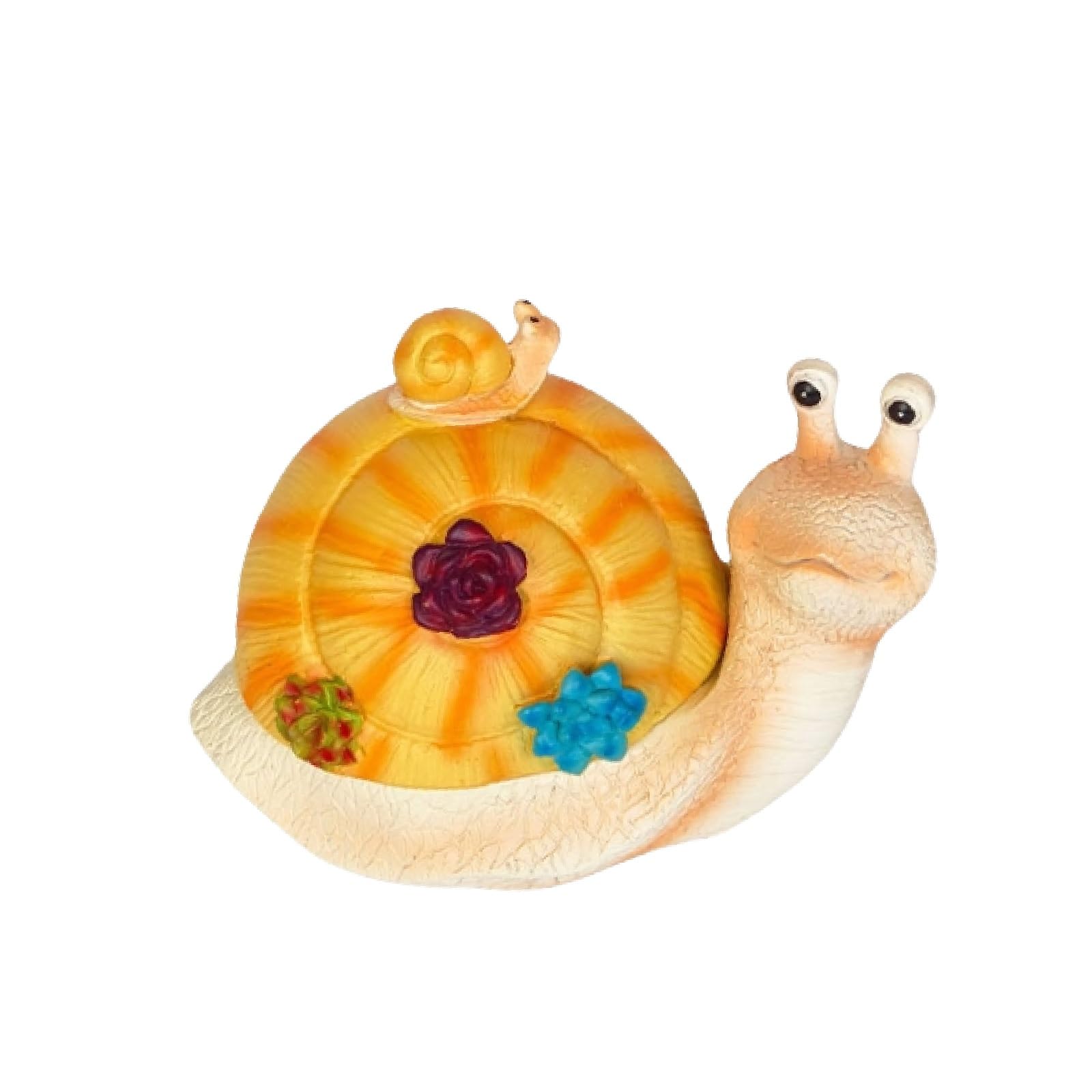 Whbbbj Creative Snail-Shaped Ashtray with Lid, Modern Snail Outdoor Ashtray, Snail Smokeless Waterproof Ash Tray, Cute Snail Cigarettes Ashtrays, Windproof Ashtray for Smokers(Orange)