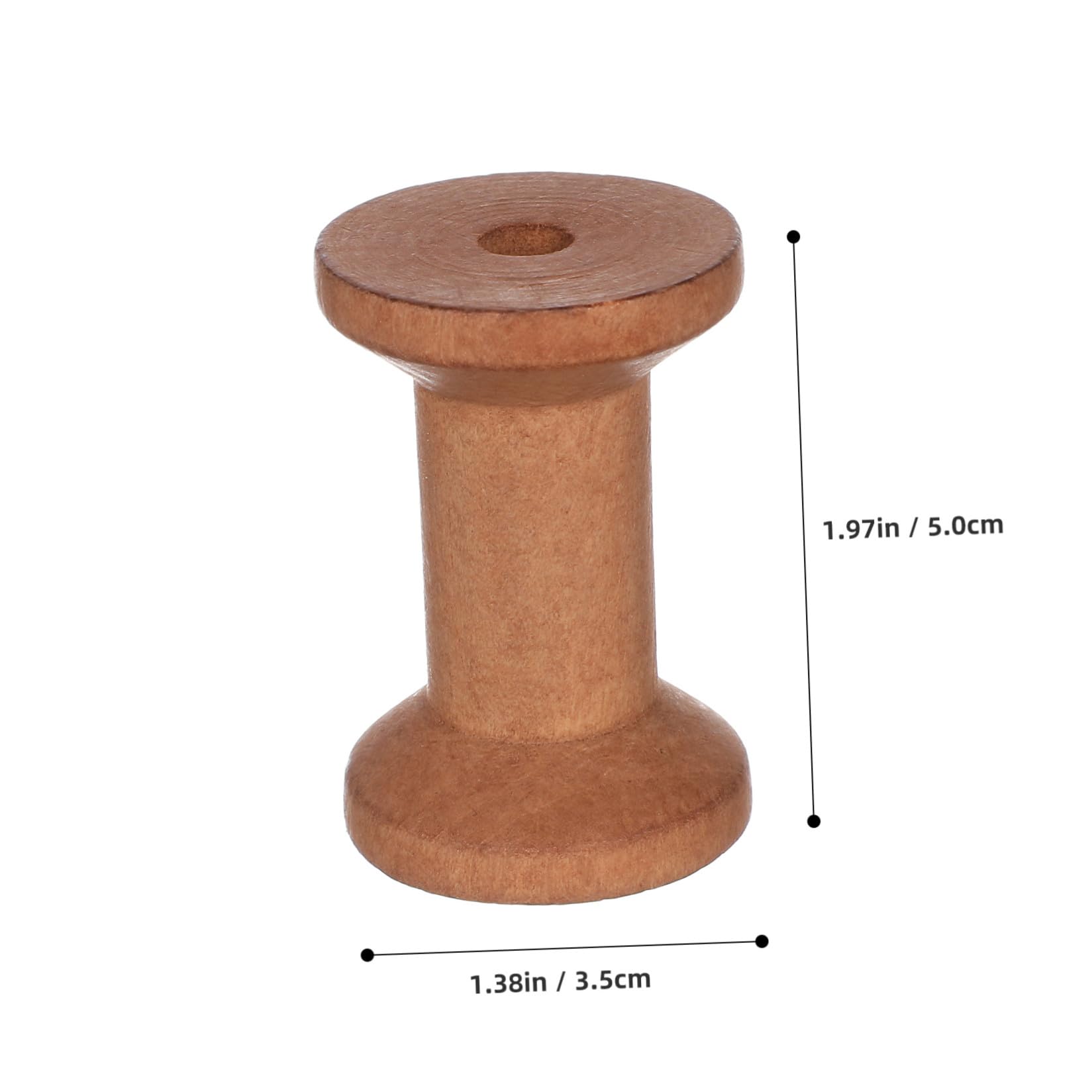 STOBOK 100pièces Spools Bois pour Fil à Broder Vides pour Couture Et Artisanat Support Pratique Bois
