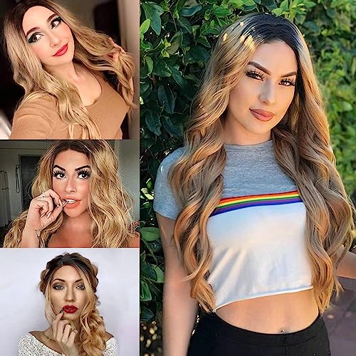 SereneWig - Parrucca bionda media con pizzo