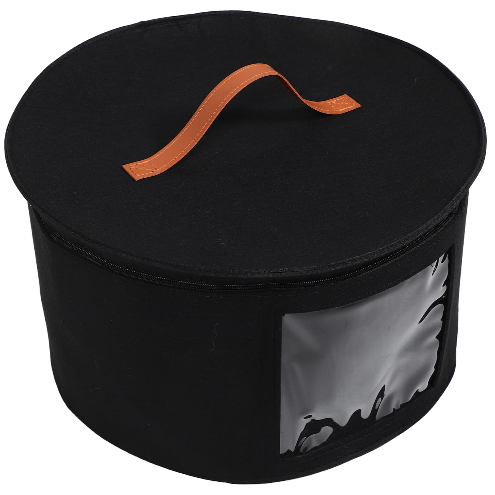 DECHOUS Hat Storage Box for Travel and Storage Large Round Hat Organizer Cowboy Case Collapsible Carrier Container for Women