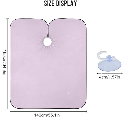 Vista 27 de Yellow Barber Cloth Cape Beauty Salon Capes Waterproof, Salon Styling Capes 64.9 In x 55.1 In Rosado Perla