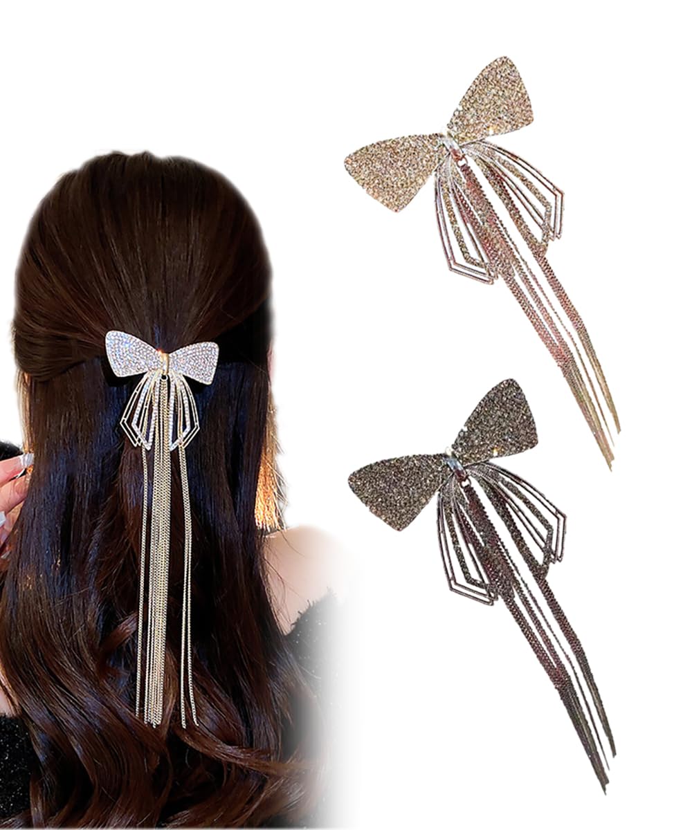 Diamond Non-Slip Strong Metal Butterfly Hair Claws Sparkly Hold Pearls for Women, Big Cute Headwear Gifts
