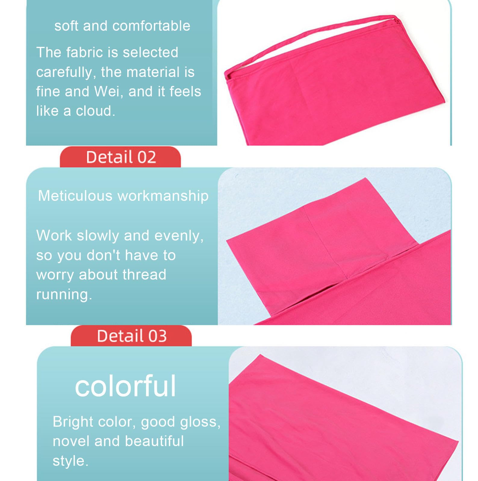 VIDECOR Housse de Chaise de Plage, Serviettes de Bain de Soleil avec Poches, Poches de Couverture de Chaise Longue de Plage de Piscine Portable Serviette en Microfibre Couverture de Chaise Longue,E