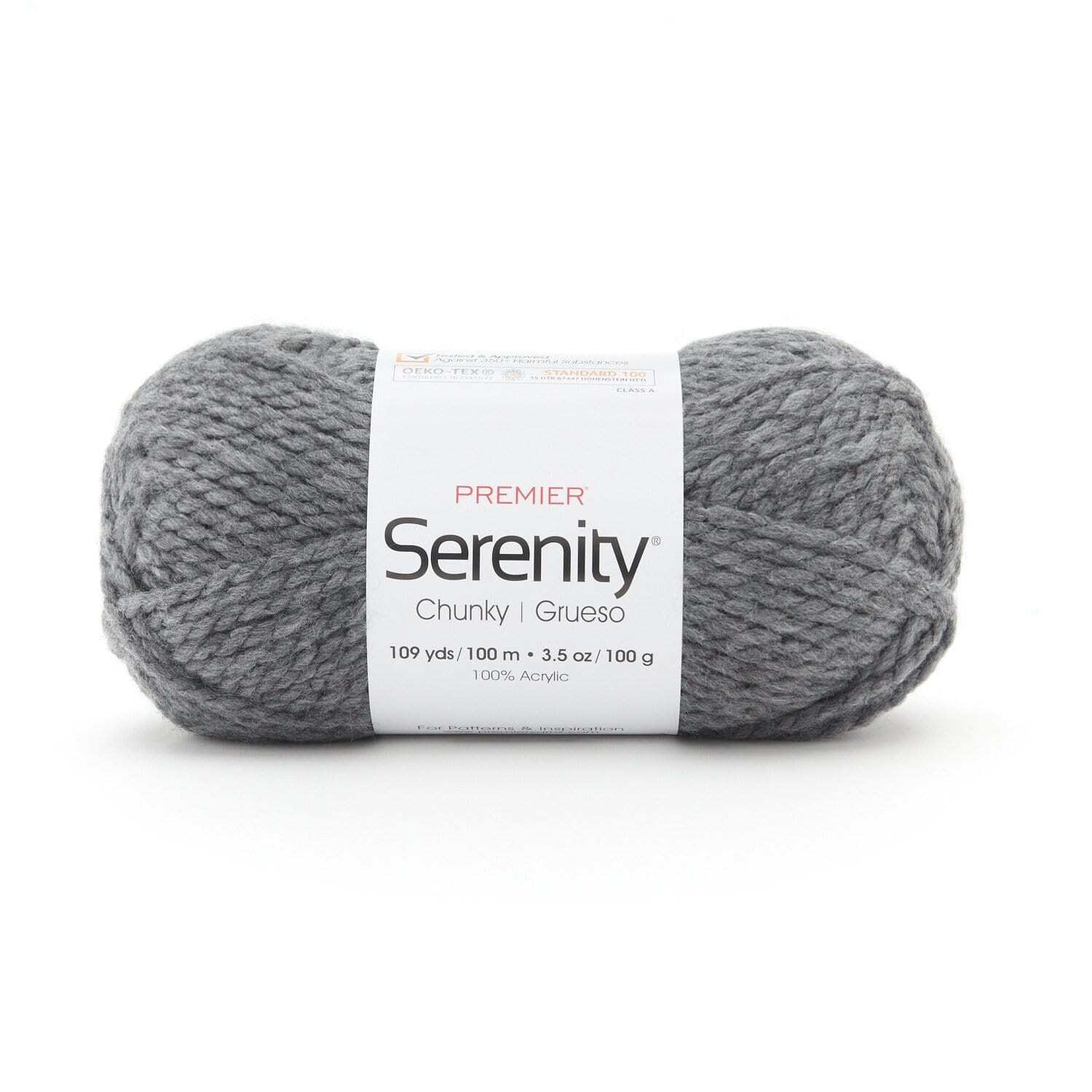 Premier Yarns Smoke Premier Serenity Chunky Yarn - Solid