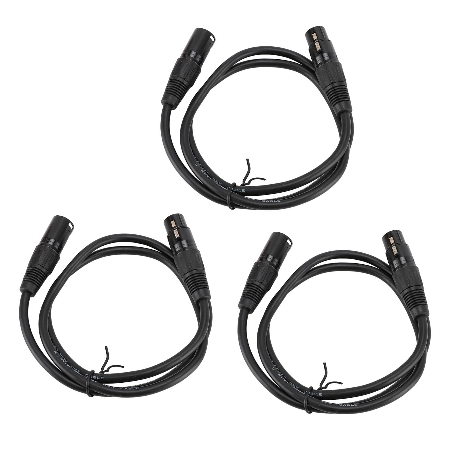 Tnfeeon Cavo di Segnale da Palco XLR, Cavo per Microfono XLR Maschio a Femmina a 3 Pin in PVC da 1 M per Eventi Dal Vivo, DJ e Sistemi di Illuminazione da Studio