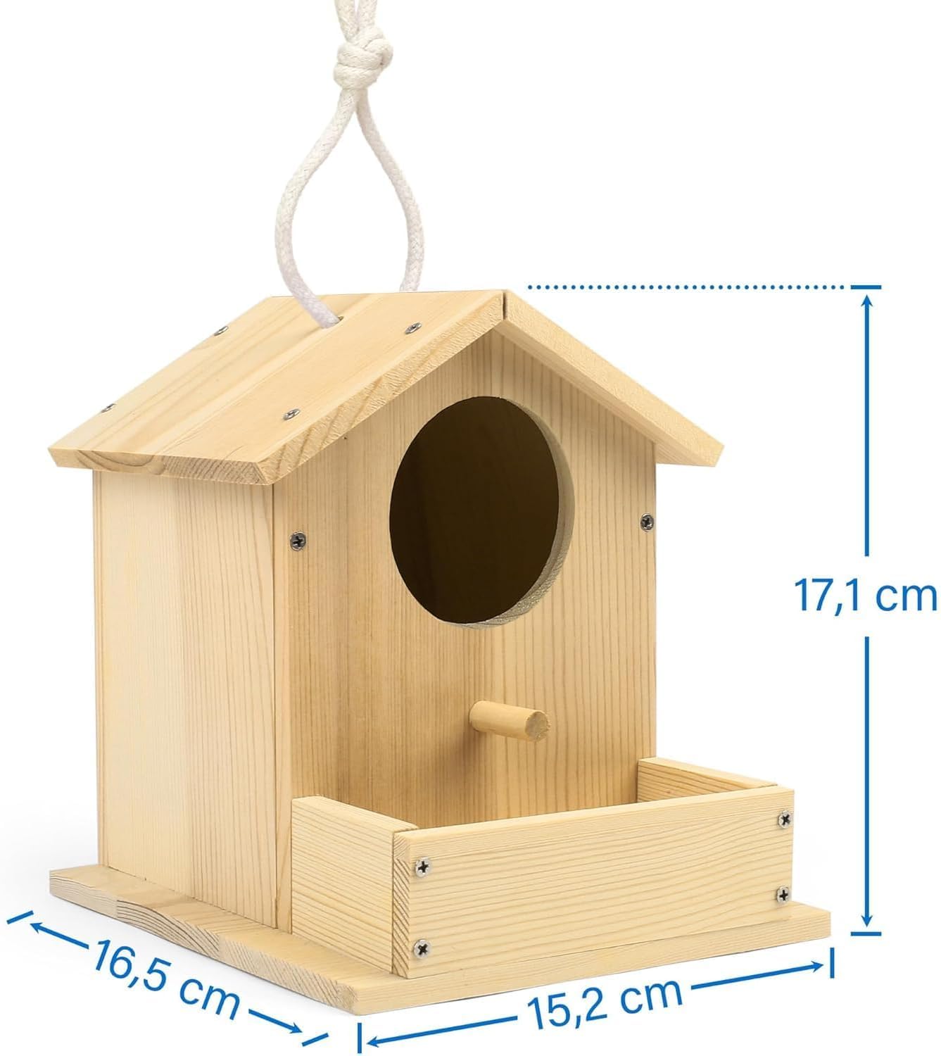 LotFancy Casetta per Uccelli Fai da Te in Legno per Bambini, Kit Fai da Te 2 Casette Uccellini da Dipingere, Giocattoli Creativi per Ragazzi, Artigianato Cassetta per Uccelli, Giocattoli Educativi