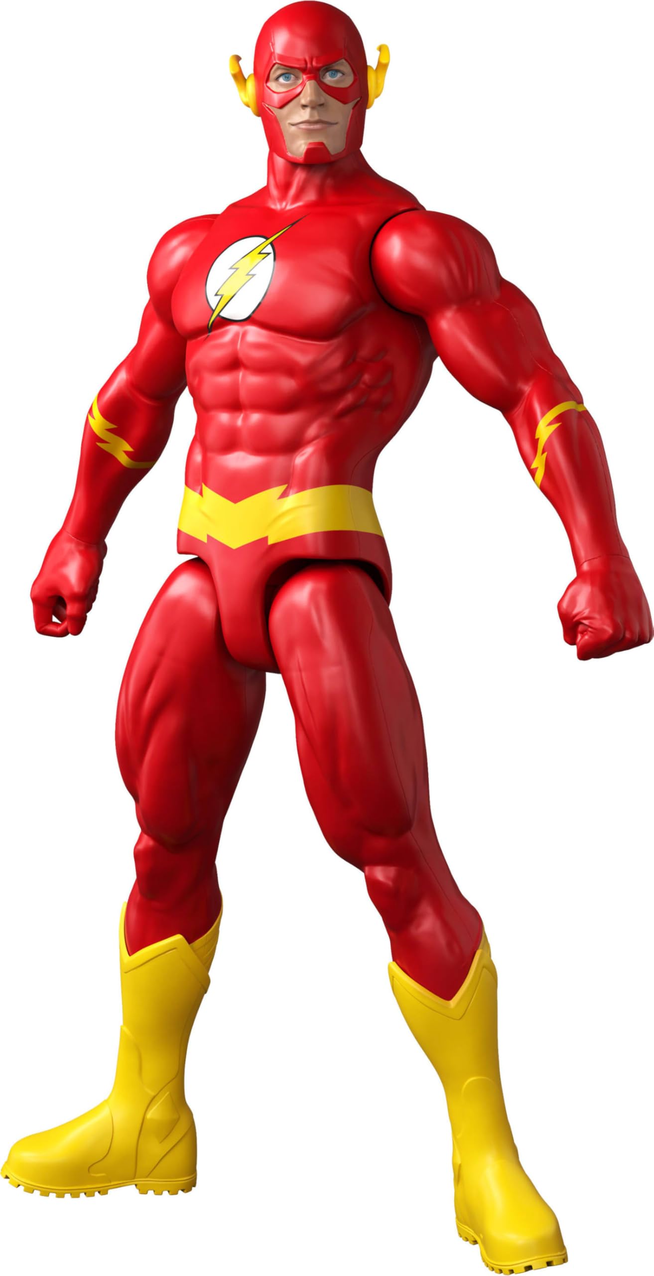 DC 12 Inch The Flash Action Figure, Classic Red & Yellow Super Suit, Detailed Design & 7 Points of Articulation