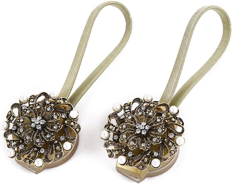 FMURY No Installation No Punching Curtain Binding Rope Curtain Alloy Binding Belt Curtain Magnetic Buckle