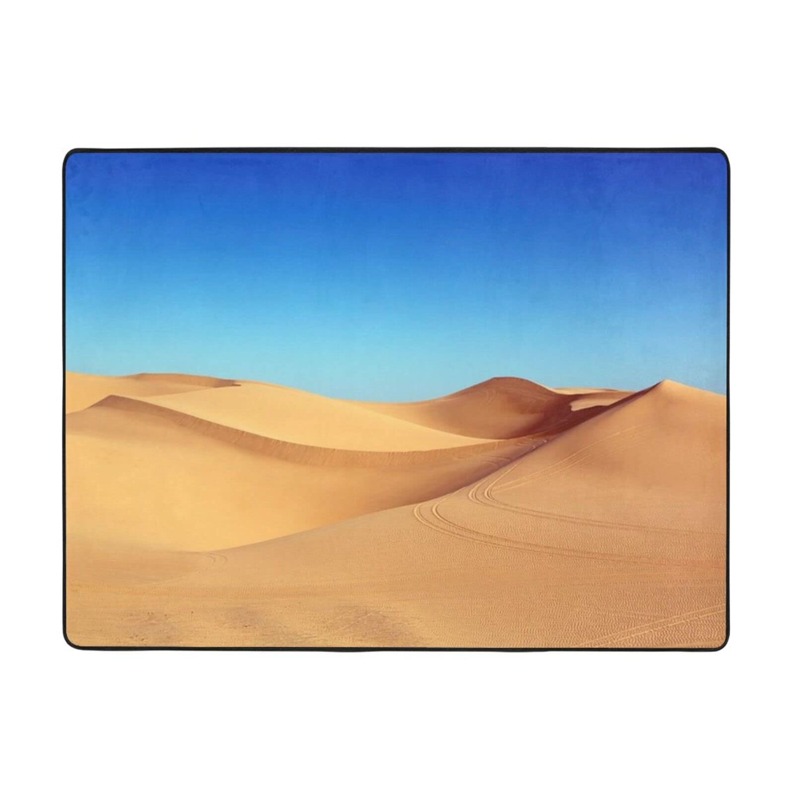 Tapis en flanelle paysage du désert 160x120cm pour un salon moderne
