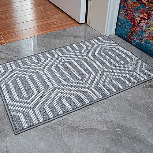 Morgantag Indoor Doormat Back Door Mats For Inside House,Outdoor Mat For Front Door, Waterproof And No-Slip Washable Door Mats For Home, Entry, Bathroom, Living Room, 20" X 32"Grey #TOP1
