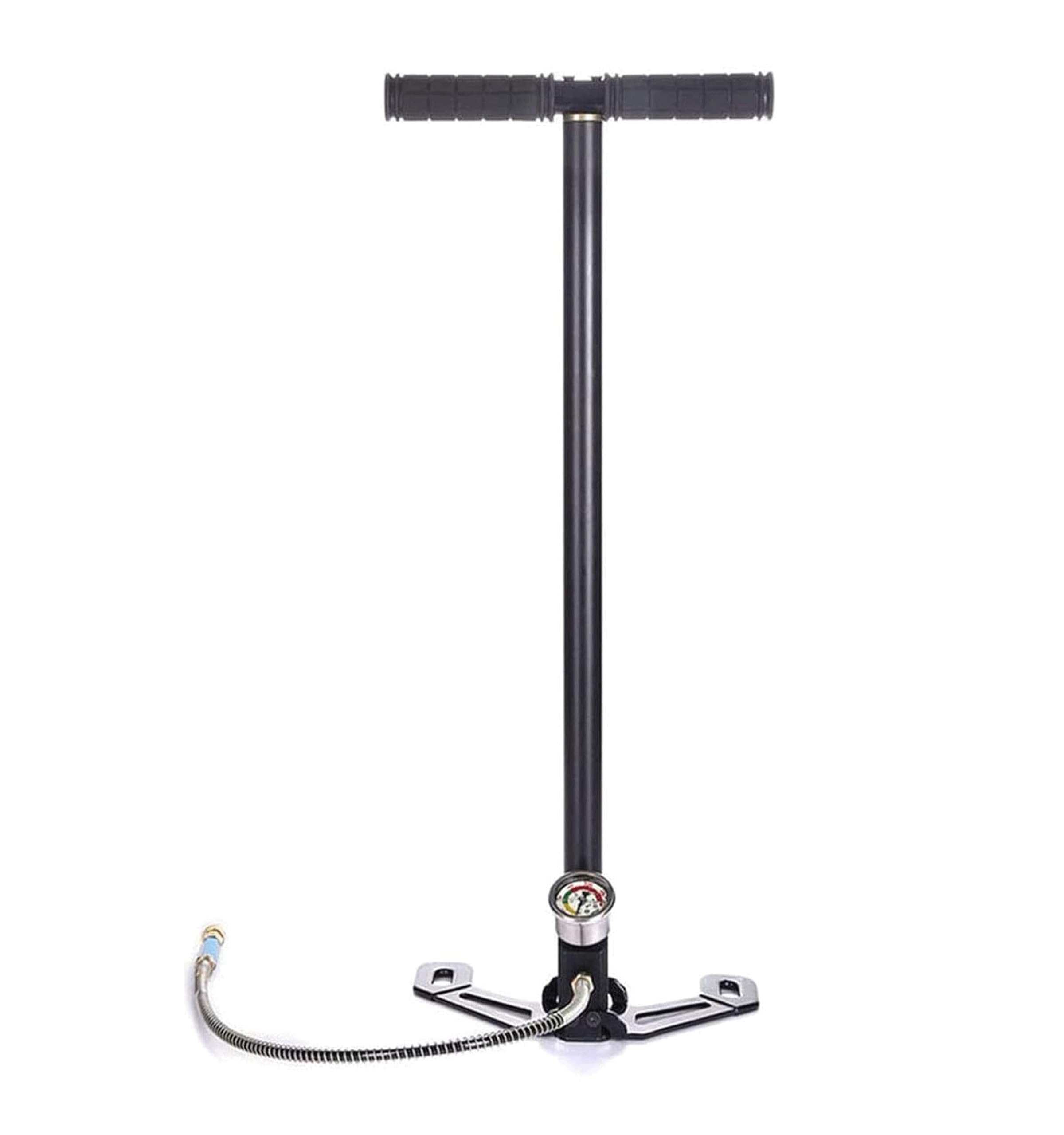 Cargador de estribo de 3 etapas PCP bomba de mano medidor de filtro de gas pistola de aire rifle Airrifle 4500psi pistola de aire sello plegable