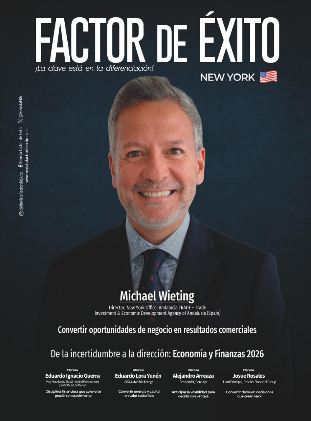 De la incertidumbre a la dirección: Economía y Finanzas 2026. Edición #17 New York (Revista Factor de Éxito New York)