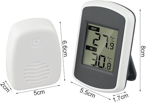 Indoor Outdoor Thermometer,Wireless Digital Weather Station with Outdoor Sensor,Digital Hygrometer Indoor Thermometer,to 120ft