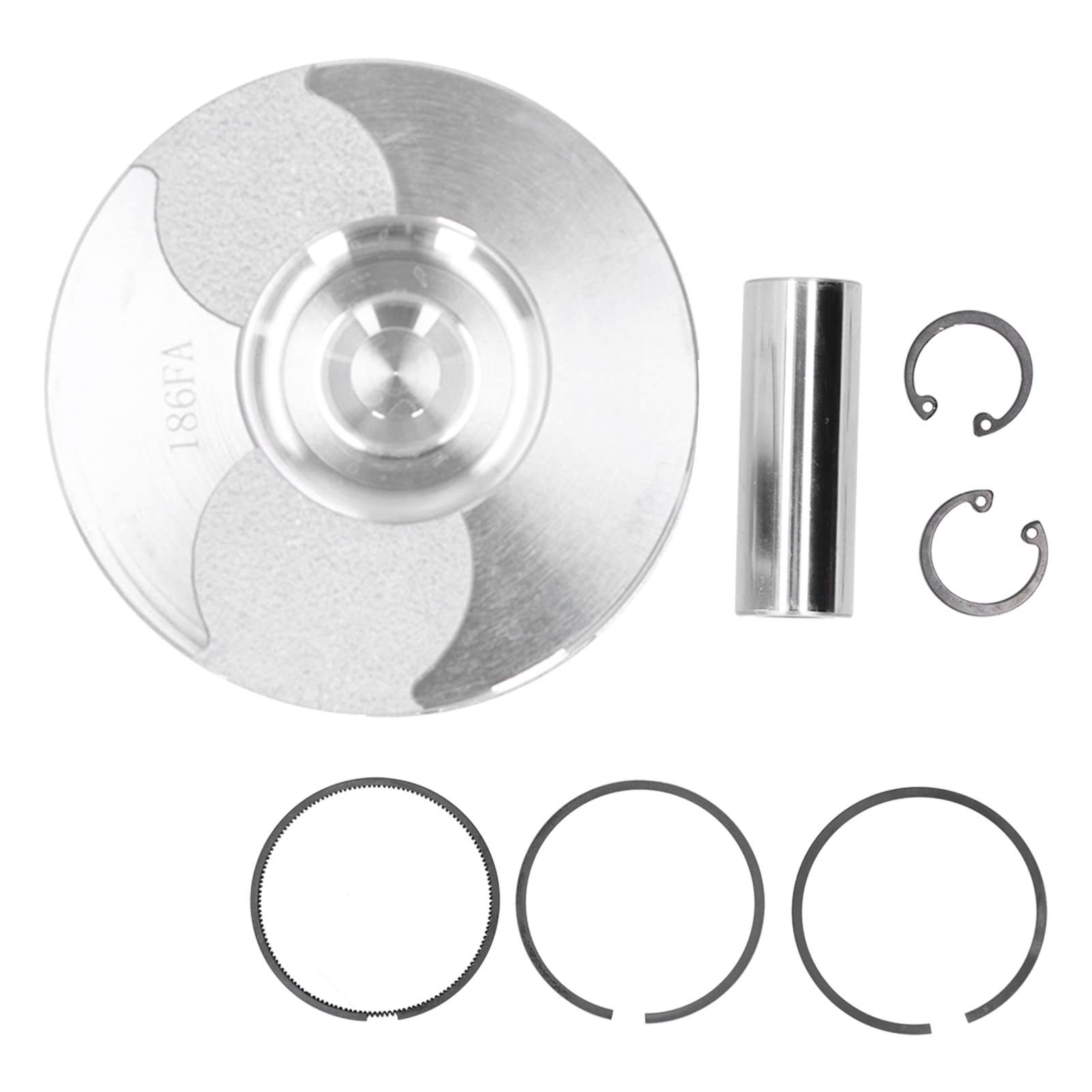 Garosa Kit Pistone del Motore Gruppo Pistone del Motore Pistone + Anello + Perno di Sicurezza Accessori di Ricambio per Parti del Motore Raffreddato