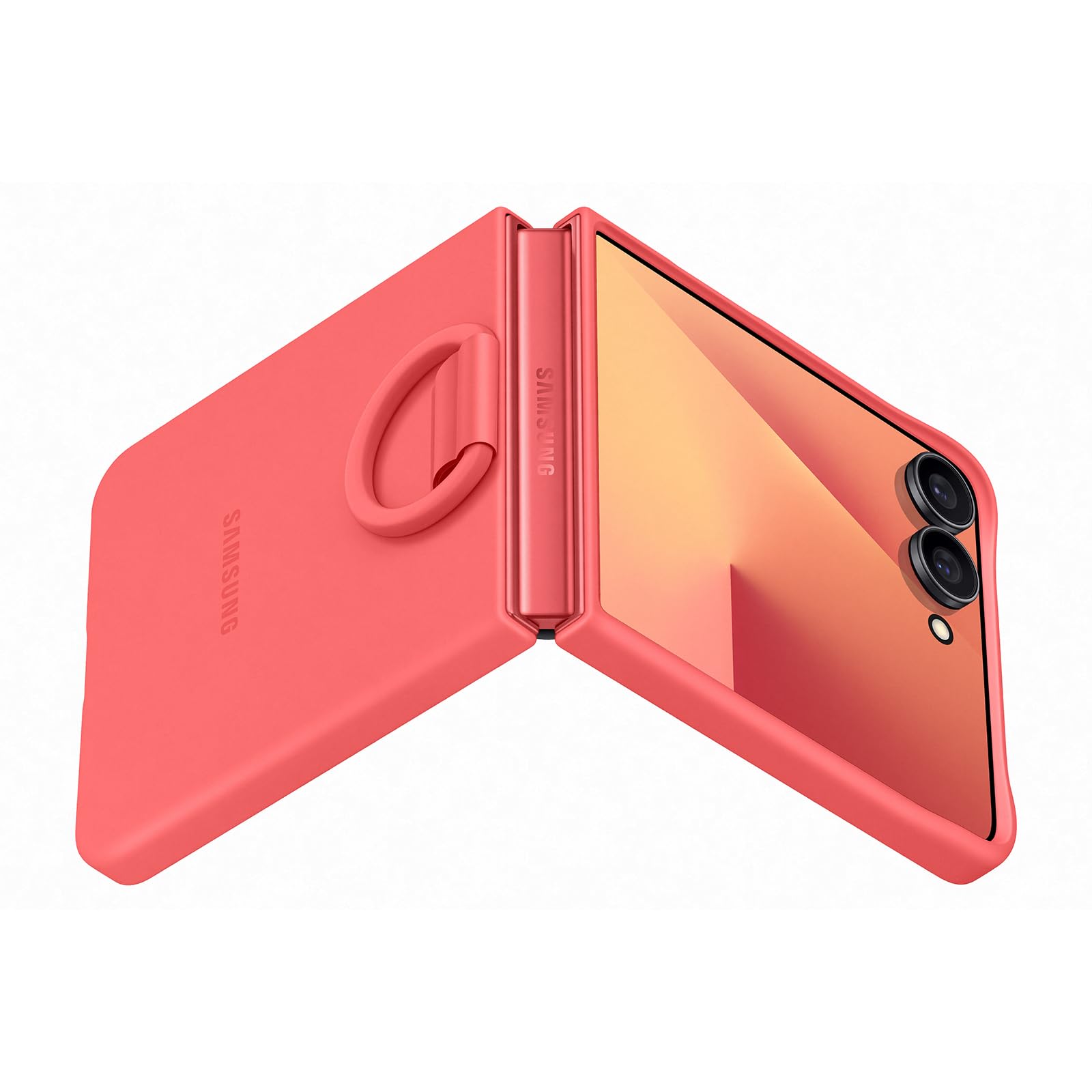 りょうさん専用 Samsung Galaxy Z Flip7 Ring Case (Silicone) | Red | Smartphone