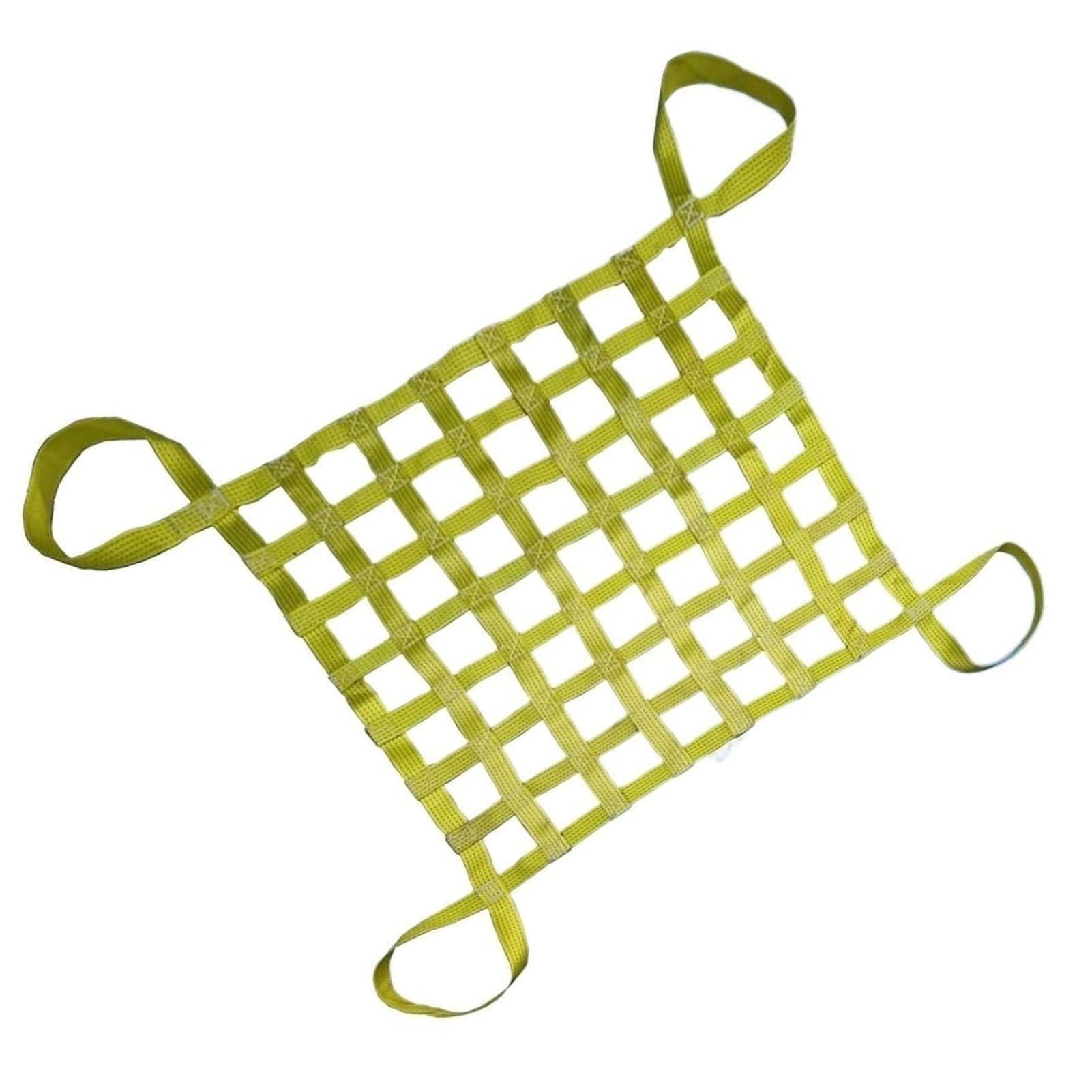 Red de elevación de Carga, Redes de elevación de eslingas Planas de poliéster, Red Colgante para Aparejos de construcción, Movimiento, Remolque(1.5 X 1.5M/Mesh 10cm/Load 2t)