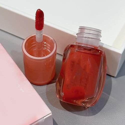 Lip Glaze Lip Tint Long Lasting Hydrating Lip Glow Oil Lasting Water Light Beep Lip Smooth Tinted Plumping Lip Oil (05, One Size)(05,1 Fl Oz (Pack of 1))