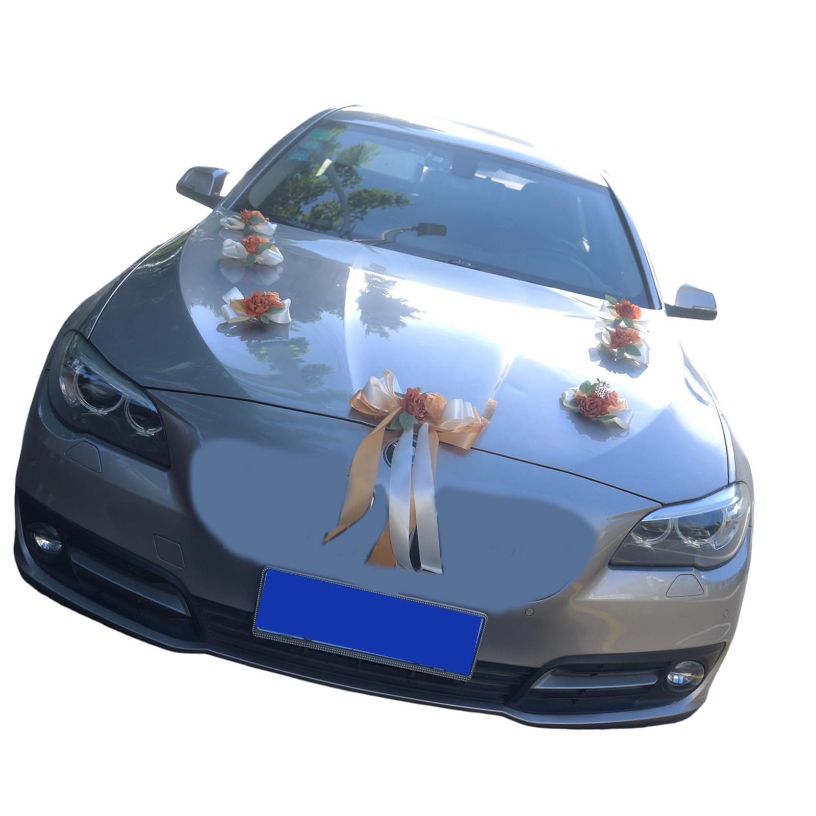 Kangnice Stylish Wedding Car Flower Set Polyester for Bridal Parties Decorations and Celebration Event Polyester Artificial Flower Arrangements