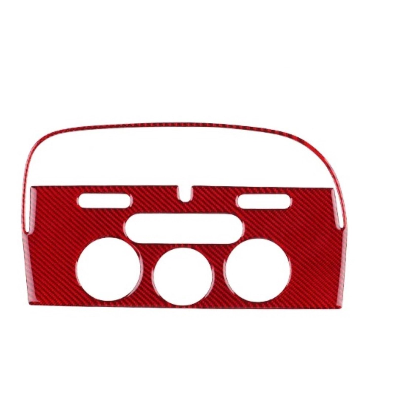 Car Interior Sticker Real Soft Carbon Fiber Sticker for Seat for Altea 2004-2008 LHD Car Central Air Outlet Panel Interior Accessories(A Red)