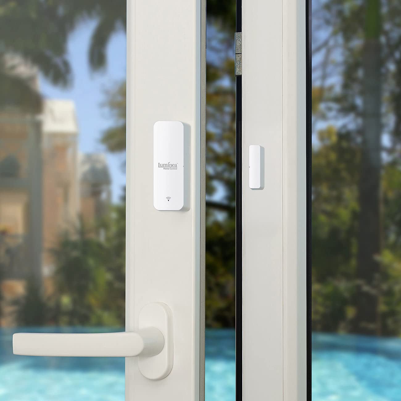 Luminea Home Control Fenstersensoren: 10er-Set ZigBee-Tür- & Fensteralarme, Alexa, Google Assist., Siri, App (Zigbee Fenstersensor, Sensoren, Senioren Handy)