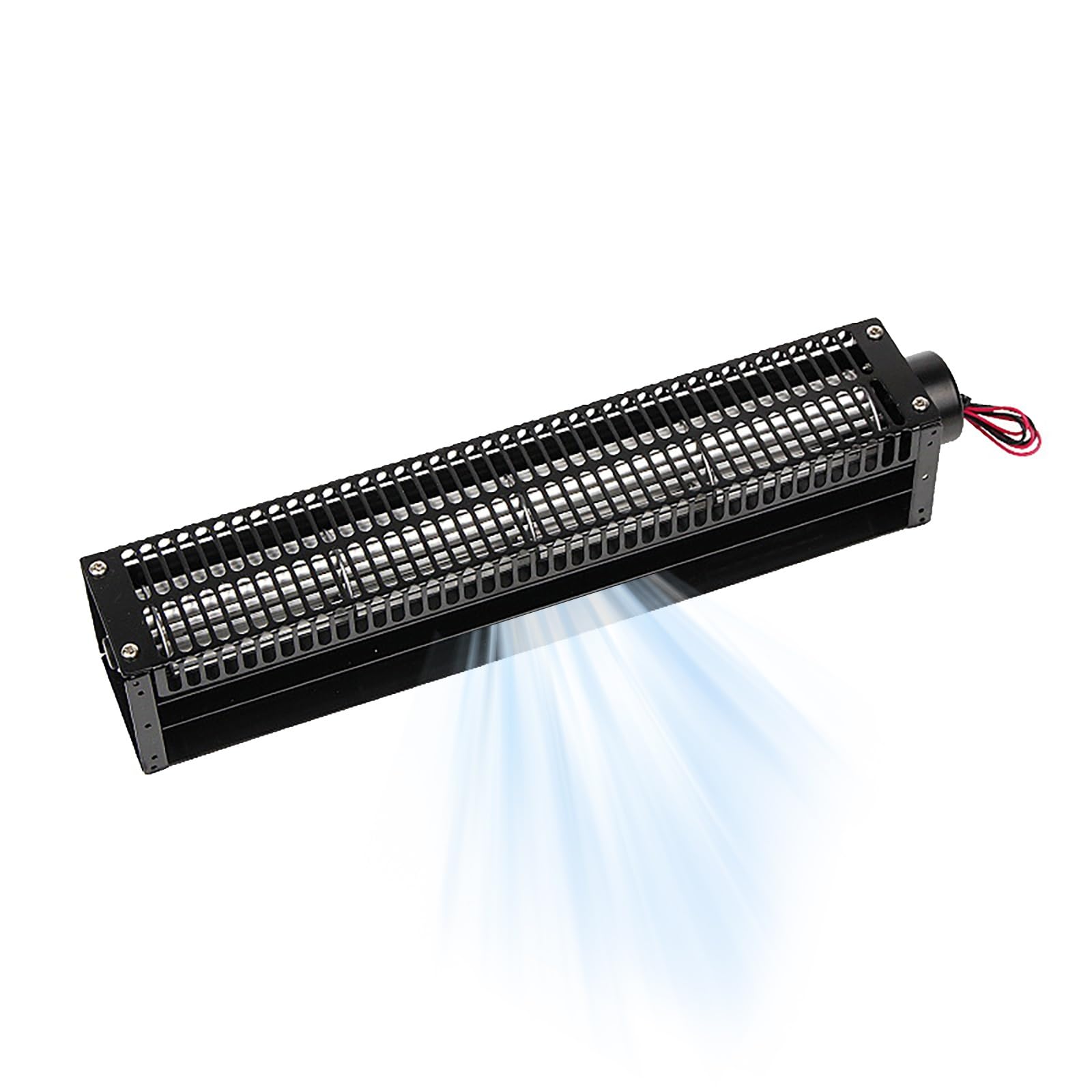 Ultra-leiser 12V/24V DC-Querstromlüfter mit bürstenlosem Kupfermotor und Kugellager – breiter Luftstrom for Elektronik, Luftschleier(50420,12V)
