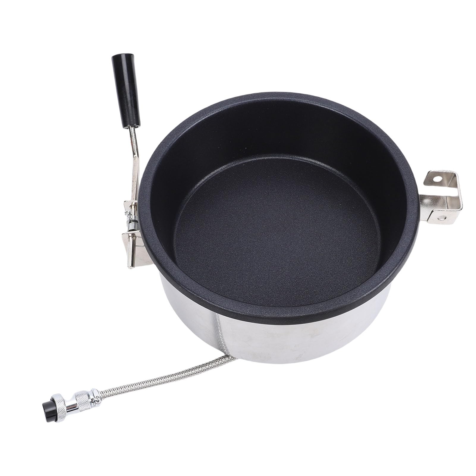 Olla para Palomitas de Maíz de Gran Capacidad, Máquina para Hacer Palomitas de Maíz de Acero Inoxidable para Calefacción Eléctrica y de Gas, Máquina para Hacer de