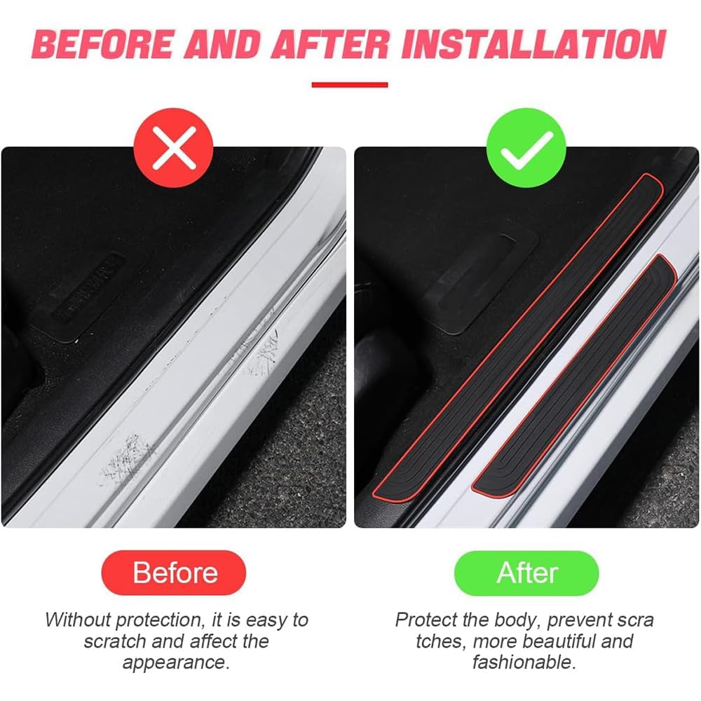 Set van 4 auto-instaplijsten voor CITROEN C3 VTR PLAY, Auto Instaplijsten Anti-Kras Protector Koolstofvezel Kick Platen Drempel Bescherming Sticker instap plaat,A Set van 4 auto-instaplijsten voor CITROEN C3 VTR PLAY, Auto Instaplijsten Anti-Kras Protector Koolstofvezel Kick Platen Drempel Bescherming Sticker instap plaat,A